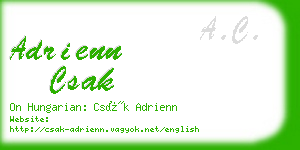 adrienn csak business card